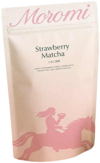Moromi matcha pouch packaging design