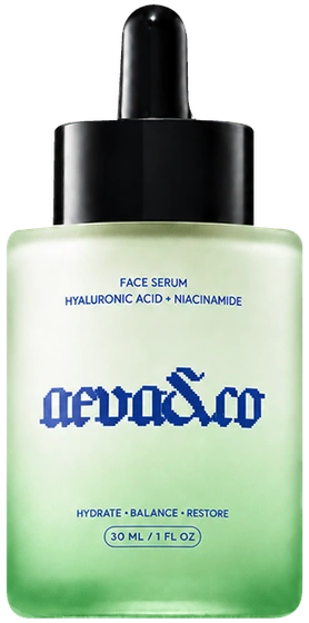 Aeva & Co face serum packaging design